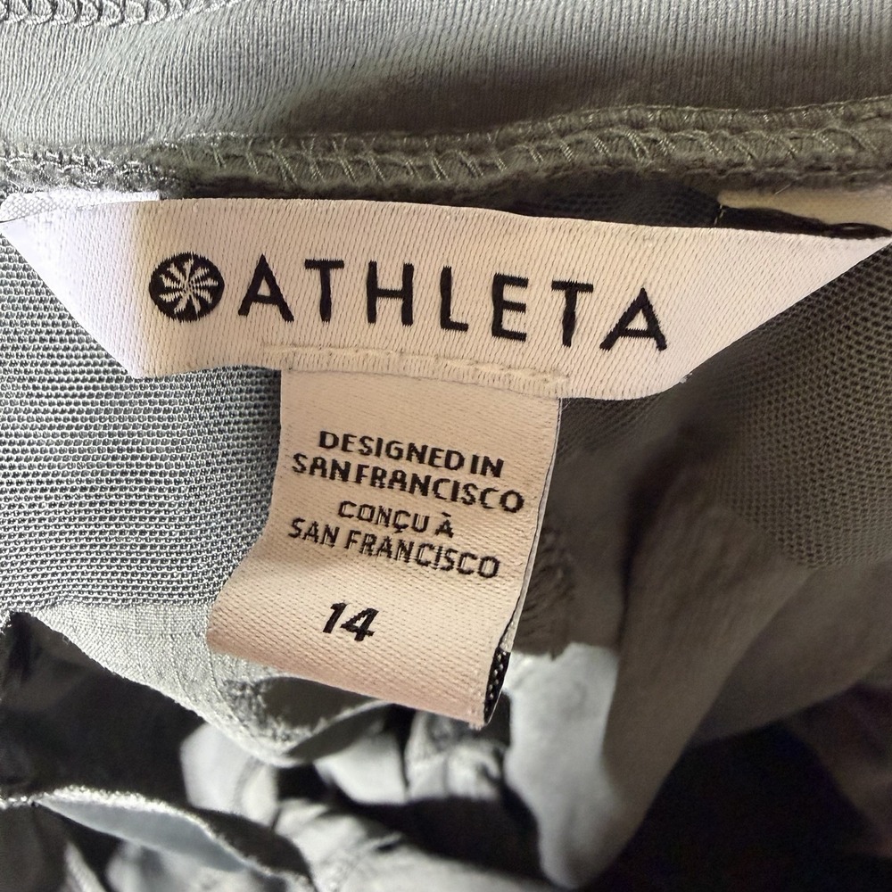 Athleta Women's Trekkie North Jogger Pants Olive Green Size 14 Hiking Travel - Picture 8 of 9